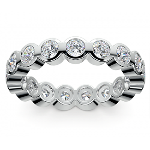 2.50 ct Bezel Set Round Cut Diamond Eternity Wedding Band Ring 2.50 ct Bezel Set Round Cut Diamond Eternity Wedding Band Ring